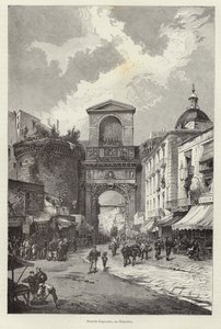 Porta Capuana en Nápoles de Gustave Bauernfeind