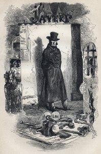 Javert, ilustración de la novela “Los Miserables” de Victor Hugo de Gustave Brion