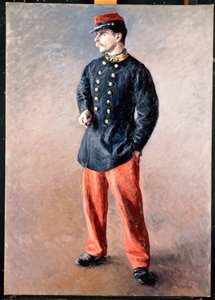 Un soldado, c.1881 de Gustave Caillebotte