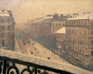 Boulevard Haussmann, efecto de nieve