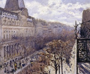 Boulevard des Italiens, 1880 de Gustave Caillebotte
