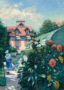 Dalias, jardín en Petit Gennevilliers, 1893