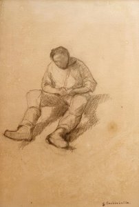 Estudio para los acuchilladores de parquet de Gustave Caillebotte