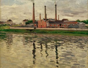 Fábricas en Argenteuil de Gustave Caillebotte