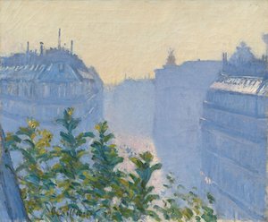 Alemán:  Rue Halévy, Blick von einem Balkon Rue Halévy, Vista desde un balcón de Gustave Caillebotte