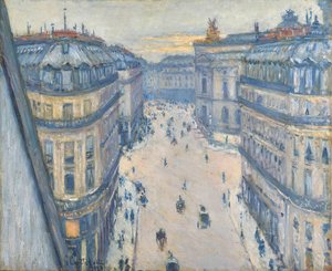 Calle Halévy, vista desde la séptima planta de Gustave Caillebotte