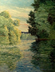 El pequeño brazo del Sena cerca de Argenteuil de Gustave Caillebotte