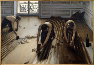 Cepilladoras de parquet de Gustave Caillebotte