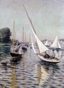 Regatas en Argenteuil, 1893 de Gustave Caillebotte