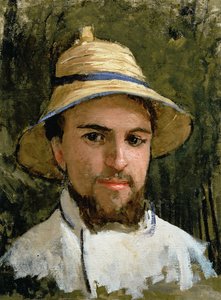 Autorretrato con casco de corcho