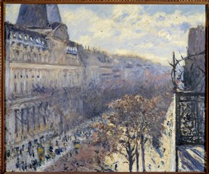 El Boulevard des Italians en París de Gustave Caillebotte