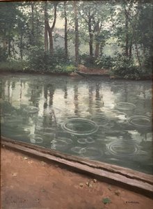 Los Yerres, efecto de la lluvia, 1875. Gustave Caillebotte de Gustave Caillebotte