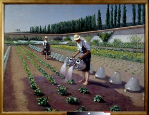 Los jardineros de Gustave Caillebotte