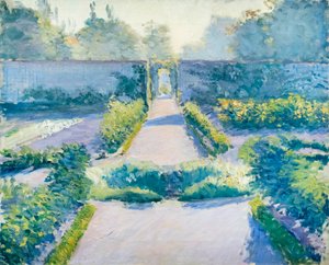 El huerto, Yerres, c. 1875-1877 (óleo sobre lienzo) de Gustave Caillebotte