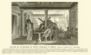 Atrio de la antigua Casa Romana del Poeta Trágico, Pompeya