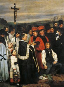 Un entierro en Ornans de Gustave Courbet