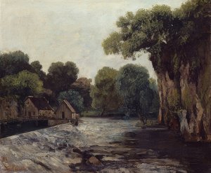 La presa del molino. 1866 de Gustave Courbet