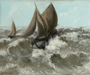 El velero. Alrededor de 1869 de Gustave Courbet
