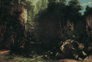 el arroyo sombreado de Gustave Courbet