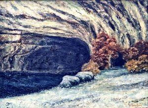 Cueva nevada de Loue de Gustave Courbet
