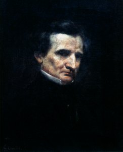 Hector Berlioz, compositor romántico francés, 1850 de Gustave Courbet