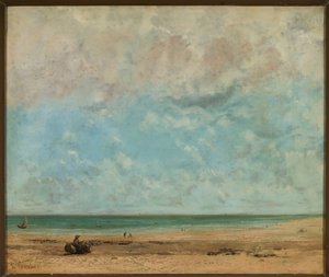 Paisaje costero de Gustave Courbet