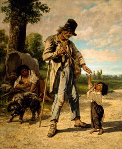 La limosna de un mendigo (óleo sobre lienzo) de Gustave Courbet