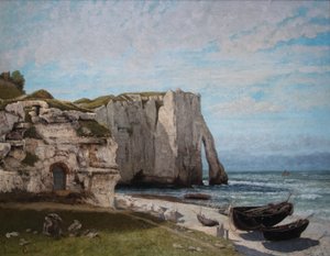 Los acantilados de Étretat tras la tormenta de Gustave Courbet