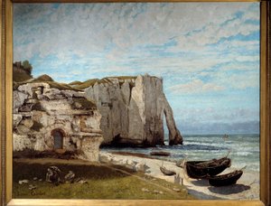 La iglesia de Etretat después de la tormenta de Gustave Courbet