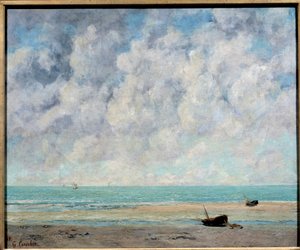 El mar en un día tranquilo de Gustave Courbet