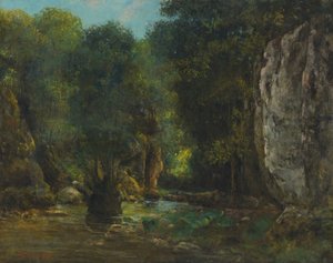 Le Puits Noir (las gargantas del Loue) de Gustave Courbet