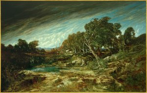 El golpe de viento, bosque de Fontainebleau de Gustave Courbet