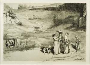 Las señoritas del pueblo de Gustave Courbet