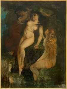 Las tres bañistas de Gustave Courbet