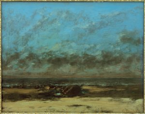Marina, marea baja de Gustave Courbet