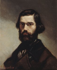 Retrato de Jules Vallès 1832-1885, 1861 de Gustave Courbet