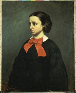 Retrato de Mlle. Jacquet, 1857 de Gustave Courbet