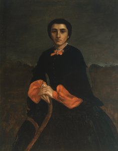 Retrato de mujer: Juliette Courbet de Gustave Courbet