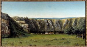 Paisaje rocoso alrededor de Flagey de Gustave Courbet
