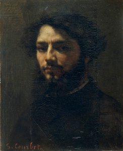 Autorretrato, c. 1850 de Gustave Courbet