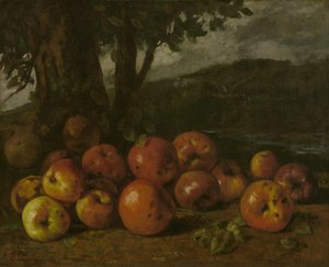 Bodegón con manzanas de Gustave Courbet