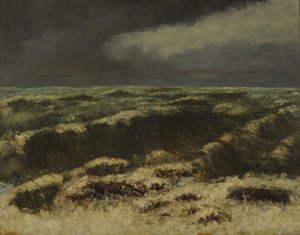 Mar tormentoso de Gustave Courbet