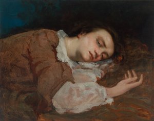 Estudio para Les Demoiselles des bords de la Seine Été, 1856 de Gustave Courbet