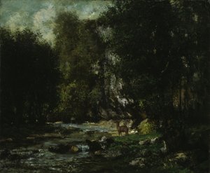El arroyo de Les Puits-Noir, c. 1855 de Gustave Courbet