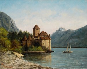 El castillo de Chillon, atardecer, c.1872