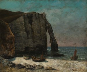 El Acantilado en Étretat, después de 1872 de Gustave Courbet