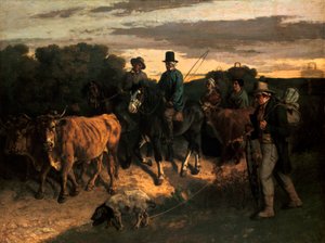 Los campesinos de Flagey, 1855 de Gustave Courbet