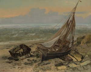 El Barco de Pesca, 1865 de Gustave Courbet
