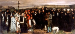 El entierro en Ornans, 1850 de Gustave Courbet