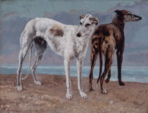 Los galgos del Conde de Choiseul de Gustave Courbet